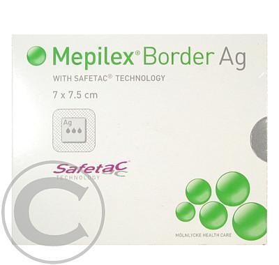 Krytí Mepilex Border Ag Antimikro silikon 7x7.5cm 5ks