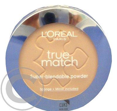 L´Oreal True Match kompakt pudr C3 Rose Beige, L´Oreal, True, Match, kompakt, pudr, C3, Rose, Beige