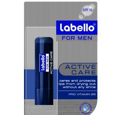 LABELLO For men SPF15 tyčinka na rty 4,8 g, LABELLO, For, men, SPF15, tyčinka, rty, 4,8, g