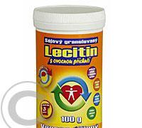 Lecitin 100 g granulovaný, přírodní, sójový, s ovocnou příchutí, Lecitin, 100, g, granulovaný, přírodní, sójový, ovocnou, příchutí