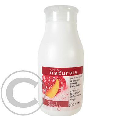 Lehké tělové mléko s granátovým jablkem a mangem Naturals (Pomegranate & Mango Shakes) 200 ml