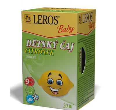 LEROS BABY Dětský čaj Citrónek 20x2 g, LEROS, BABY, Dětský, čaj, Citrónek, 20x2, g