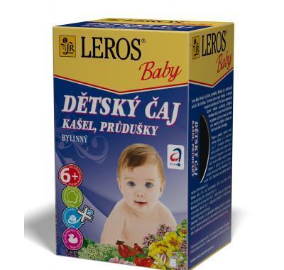 LEROS BABY Dětský čaj Kašel, průdušky 20x1,5 g, LEROS, BABY, Dětský, čaj, Kašel, průdušky, 20x1,5, g