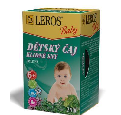 LEROS BABY Dětský čaj Klidné sny 20x1,5 g, LEROS, BABY, Dětský, čaj, Klidné, sny, 20x1,5, g