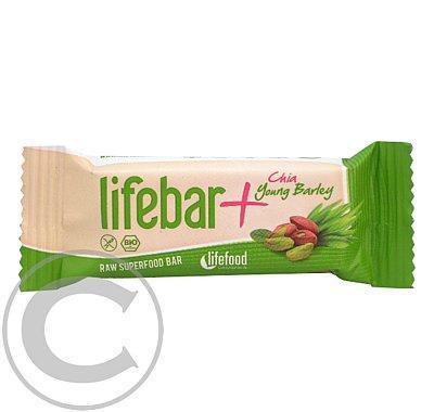 Lifebar Plus chia semínka a mladý ječmen BIO 47g, Lifebar, Plus, chia, semínka, mladý, ječmen, BIO, 47g