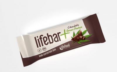 Lifebar Plus čokoláda a konopný protein BIO 47g
