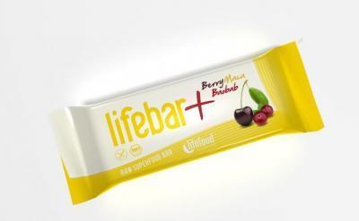 Lifebar Plus třešňová s macou a baobabem BIO 47g