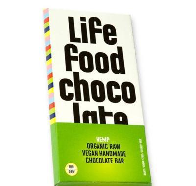 LIFEFOOD Chocolate BIO s konopným semínkem 70 g, LIFEFOOD, Chocolate, BIO, konopným, semínkem, 70, g