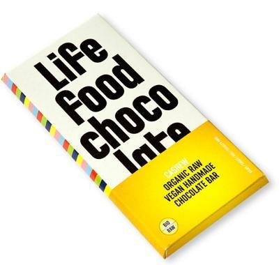 LIFEFOOD Chocolate BIO s kousky kešu ořechy 70 g, LIFEFOOD, Chocolate, BIO, kousky, kešu, ořechy, 70, g