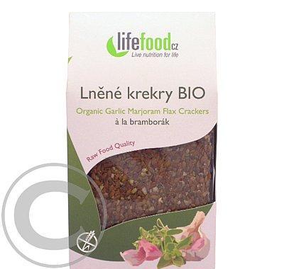 LIFEFOOD Lněné krekry BIO bramborákové 90 g, LIFEFOOD, Lněné, krekry, BIO, bramborákové, 90, g