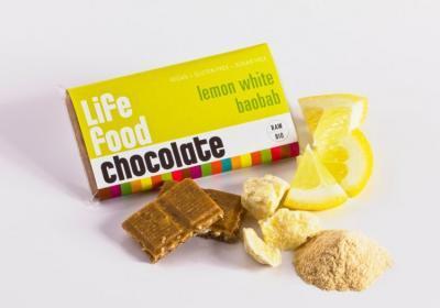 Lifefood MINI čokoládka s citronem a baobabem BIO 15g