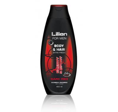 LILIEN sprchový gel pro muže Dark red 400 ml