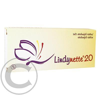 LINDYNETTE 20  1X21 Obalené tablety, LINDYNETTE, 20, 1X21, Obalené, tablety
