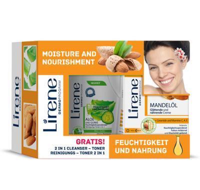 LIRENE balíček – mandlový krém 50 ml a aloe tonikum 125 ml