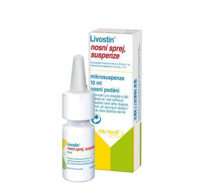 LIVOSTIN  1X10ML/5MG Suspenze ve spreji, LIVOSTIN, 1X10ML/5MG, Suspenze, ve, spreji