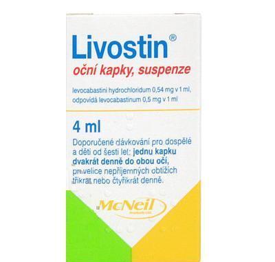 LIVOSTIN  4ML/2MG Oční kapky, suspenze