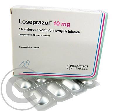 LOSEPRAZOL 10 MG  14X10MG Tobolky, LOSEPRAZOL, 10, MG, 14X10MG, Tobolky