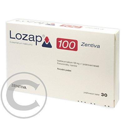 LOZAP 100 ZENTIVA  30X100MG Potahované tablety