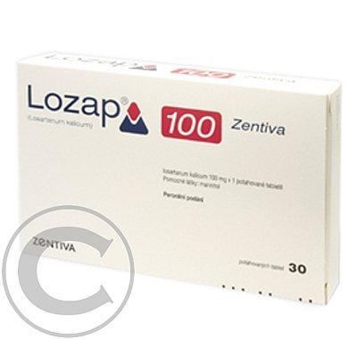 LOZAP 100 ZENTIVA  30X100MG Potahované tablety