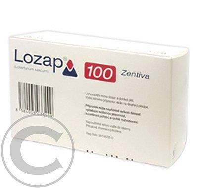 LOZAP 100 ZENTIVA  60X100MG Potahované tablety, LOZAP, 100, ZENTIVA, 60X100MG, Potahované, tablety