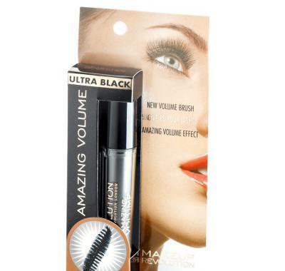 Makeup Revolution Amazing Volume Mascara Ultra Black - řasenka pro objem řas ultra černá 5.5 ml
