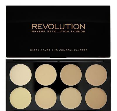 Makeup Revolution Ultra Cover and Concealer Palette Light - paletka korektorů
