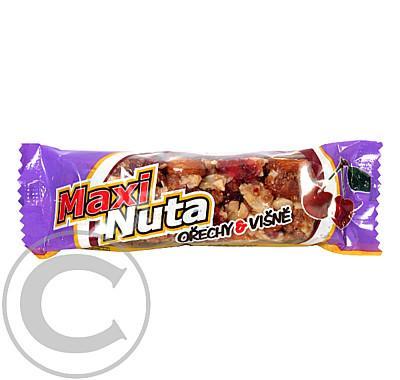 MAXI NUTA Ořechová tyčinka Ořechy a Višně 35g, MAXI, NUTA, Ořechová, tyčinka, Ořechy, Višně, 35g