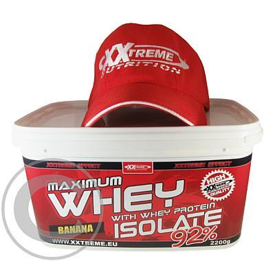 Maximum Whey Protein Isolate - banán 2200 g   kšiltovka