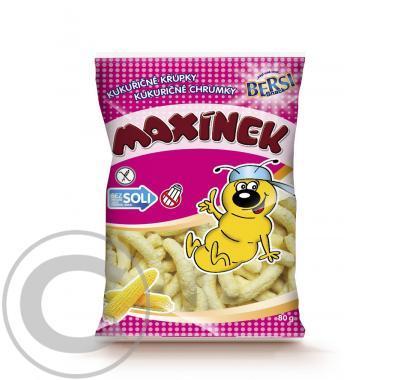 MAXÍNEK Kukuřičné křupinky 80 g bez soli, MAXÍNEK, Kukuřičné, křupinky, 80, g, bez, soli