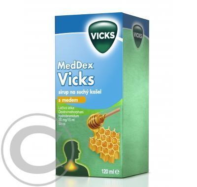 MedDex Vicks sirup na suchý kašel s medem (120 ml)