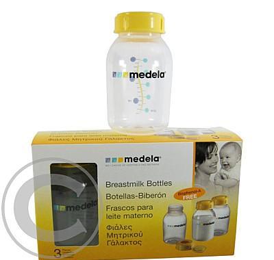 MEDELA sada lahviček na uskl. mléka 150ml 3ks, MEDELA, sada, lahviček, uskl., mléka, 150ml, 3ks