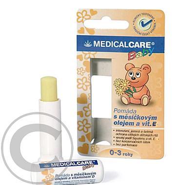 Medical Care Baby Pomáda s měsíčkovým olejem vit.E 4.8g, Medical, Care, Baby, Pomáda, měsíčkovým, olejem, vit.E, 4.8g