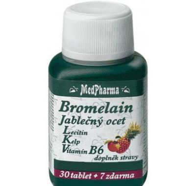 MedPharma Bromelain   jablečný ocet   lecitin tbl. 37, MedPharma, Bromelain, , jablečný, ocet, , lecitin, tbl., 37