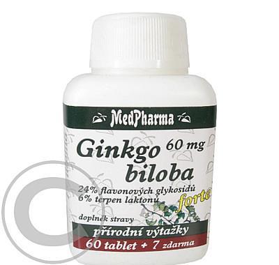 MedPharma Ginkgo biloba 60mg forte tbl.67, MedPharma, Ginkgo, biloba, 60mg, forte, tbl.67