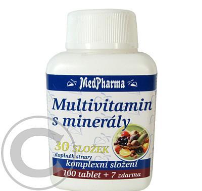 MEDPHARMA Multivitamín s minerály 30 složek 107 tablet, MEDPHARMA, Multivitamín, minerály, 30, složek, 107, tablet