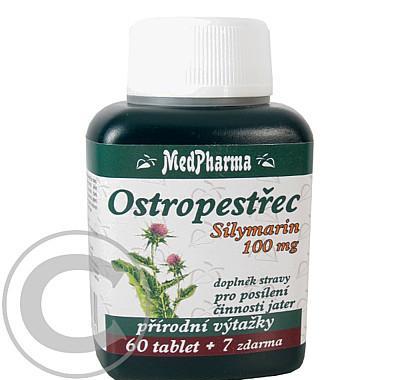 MedPharma Ostropestřec (Silymarin 100mg) 67 tablet