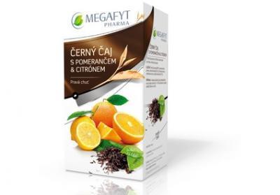 MEGAFYT Černý čaj s pomerančem a citrónem 20x2 g