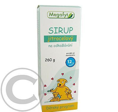 MEGAFYT Sirup jitrocelový na odkašlávání 260 g dětský, MEGAFYT, Sirup, jitrocelový, odkašlávání, 260, g, dětský