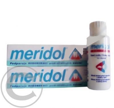 MERIDOL zubní pasta 2 x 75 ml   UV Halitosis 100 ml krabička