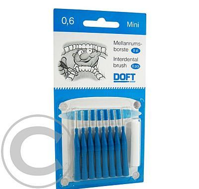 Mezizubní kartáček DOFT pevný mini 0.6 mm 8 ks, Mezizubní, kartáček, DOFT, pevný, mini, 0.6, mm, 8, ks