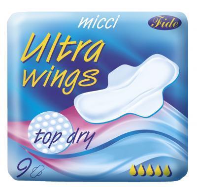 Micci ultra s křidélky top dry 9 kusů, Micci, ultra, křidélky, top, dry, 9, kusů