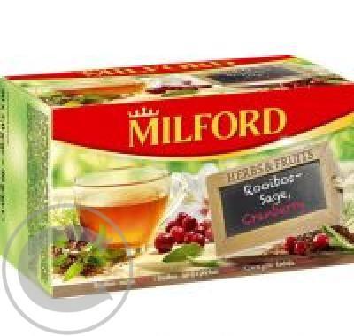 MILFORD Rooibos šalvěj s příchutí brusinky n.s.20 x 2 g, MILFORD, Rooibos, šalvěj, příchutí, brusinky, n.s.20, x, 2, g