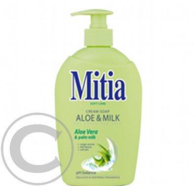 MITIA tekuté mýdlo 500ml aloe&milk pumpa, MITIA, tekuté, mýdlo, 500ml, aloe&milk, pumpa