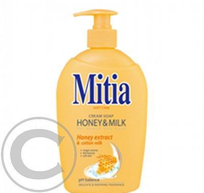 MITIA tekuté mýdlo 500ml honey&milk pumpa, MITIA, tekuté, mýdlo, 500ml, honey&milk, pumpa