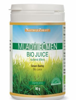 Mladý ječmen Bio sušená šťáva, juice 80g, Mladý, ječmen, Bio, sušená, šťáva, juice, 80g