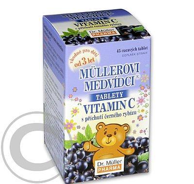 Müllerovi medvídci s vitaminem C s příchutí černého rybízu tbl.45