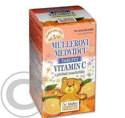 Müllerovi medvídci s vitaminem C s příchutí mandarinky tbl.45