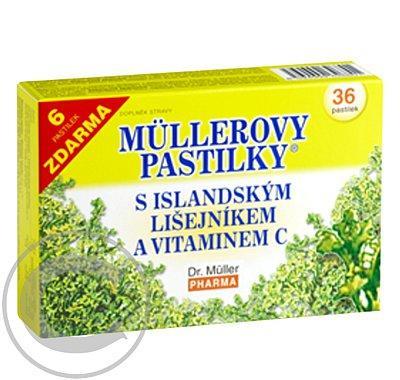 Müllerovy pastilky s islandským lišejníkem 30 6ks, Müllerovy, pastilky, islandským, lišejníkem, 30, 6ks