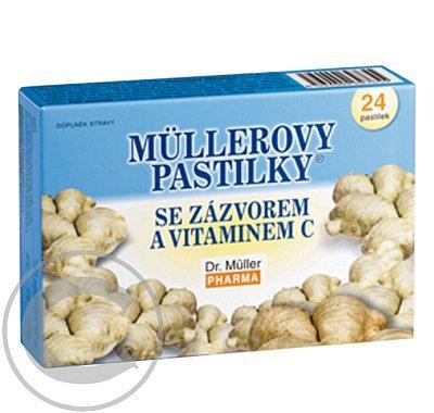 Müllerovy pastilky se zázvorem 24ks, Müllerovy, pastilky, se, zázvorem, 24ks