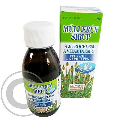 Müllerův sirup s jitrocelem bez cukru 100g, Müllerův, sirup, jitrocelem, bez, cukru, 100g